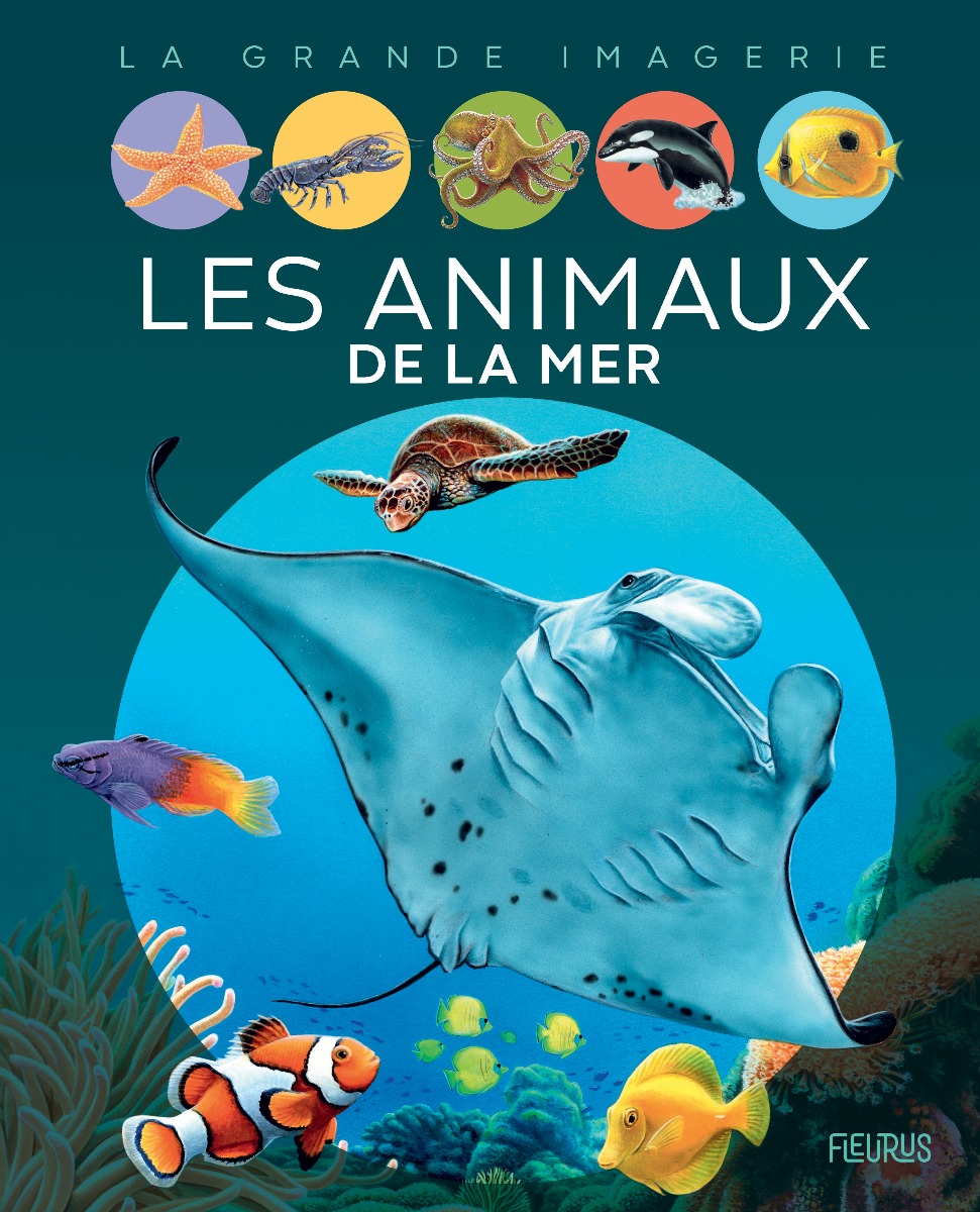 Couverture es animaux de la mer<