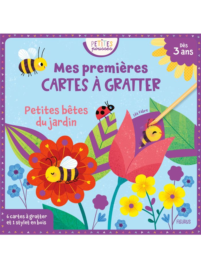 Mes premières cartes à gratter - Petites bêtes du jardin