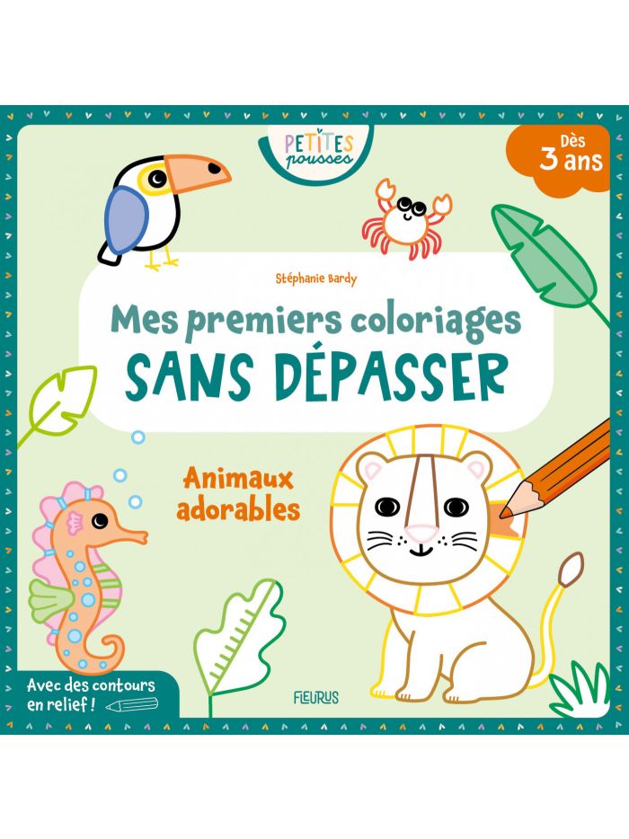 Coloriage enfants les animaux - dès 3 ans livre à colorier pour