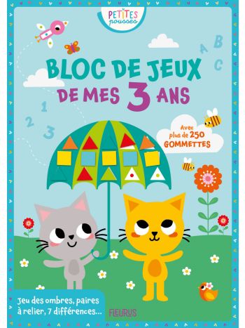 Le bloc de jeux de mes 3 ans avec des gommettes